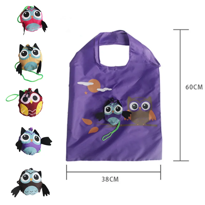 Популярная Милая складная сумка для покупок экологически чистая Женская