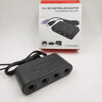 

Gc Handle Turn For Switch Adapter Three-In-One /Wiiu/ Pc /For Switch N For Switching Box