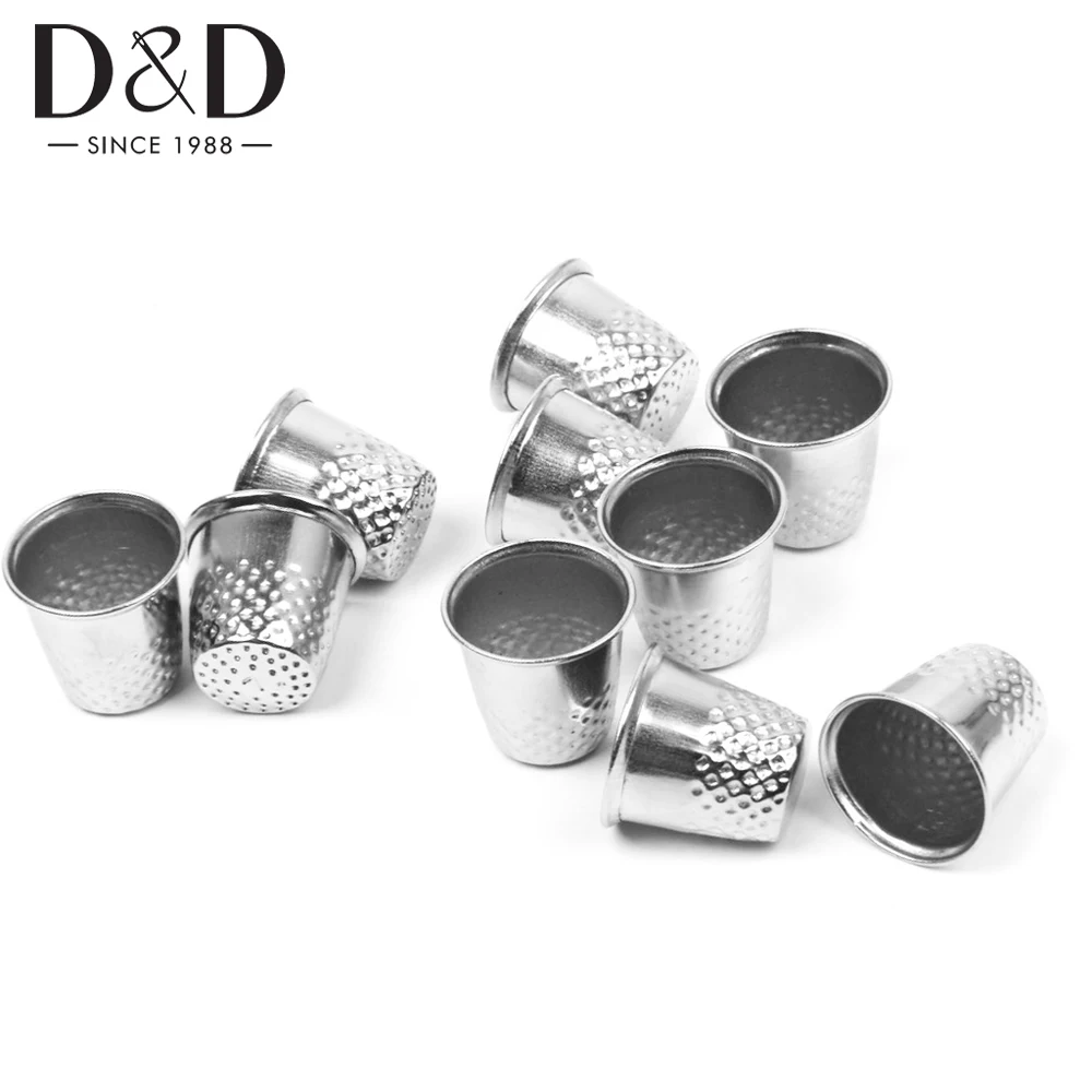 10 шт. металлические защитные наперники для пальцев|finger thimbles|sewing finger protectorsilver thimbles