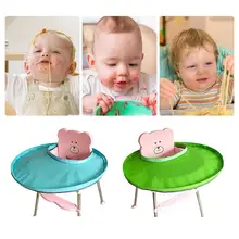 Складной детский нагрудник детский стул сплошной Цвет Портативный еды коврики обеденные нагрудники лоток анти-еда прямая ребенок нагрудник для детей
