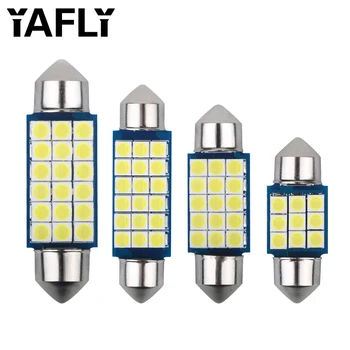 

3030 18SMD Festoon 31mm 36mm 39mm 41mm C5W C10W Diode Car Light License Plate LED Interior Room Celling Dome Light DC12V White