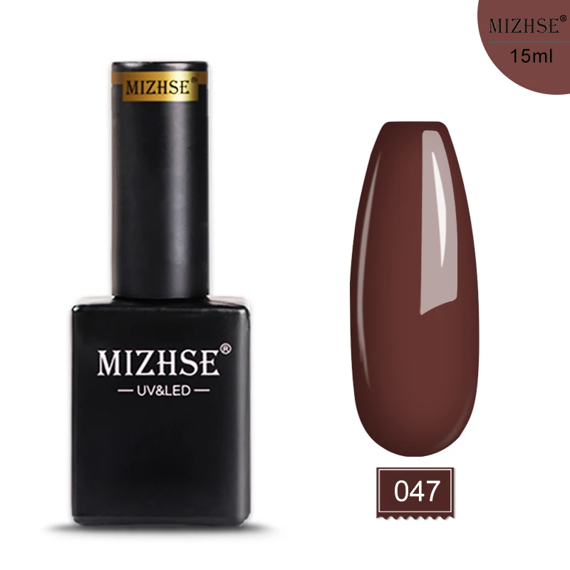 E047 MIZHSE, 15 мл, Гель-лак, УФ светодиодный лак для ногтей, для маникюра, 72 цвета, Гель-лак, Полупостоянный, отмачиваемый, УФ гель для ногтей, маникюр - Цвет: E047