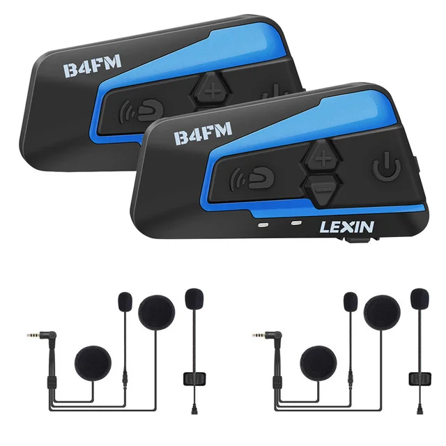 LEXIN Interkom Headset Helm Nirkabel 