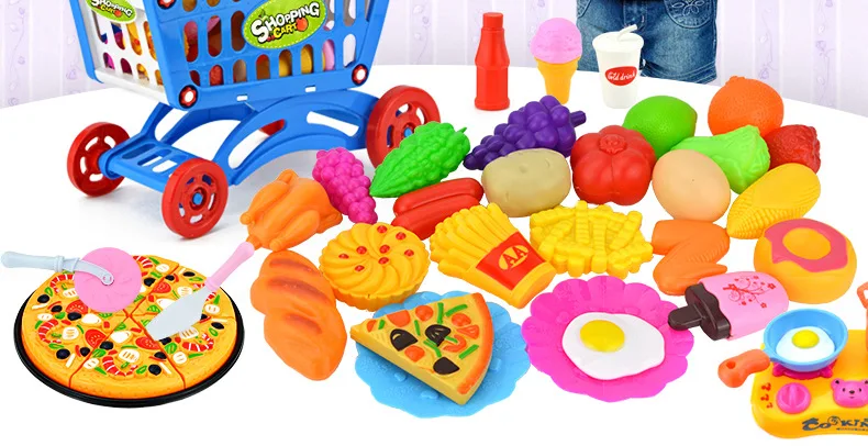 Горячая Распродажа игровой домик, фруктовая игрушка, Детская кухня, слайсер, игрушка для покупок