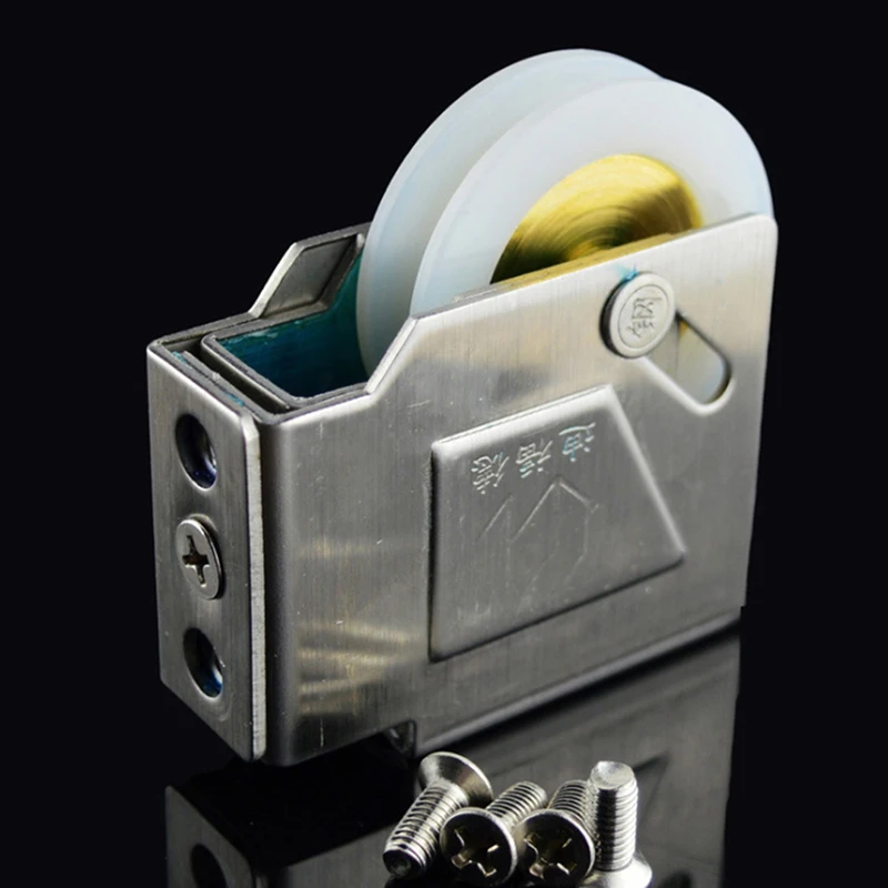 

Vintage Stainless Steel 90 Shape Roller Sliding Doors/ Windows Pulley Roller High Quality Copper Wheel Steel Ball Bearing