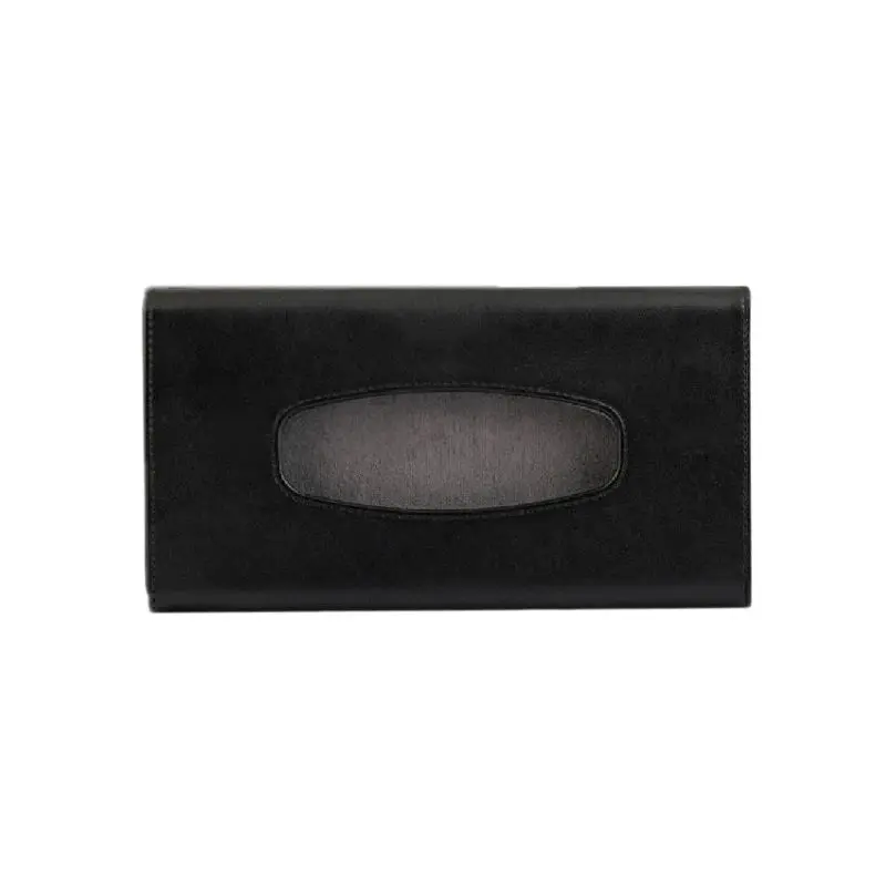 Автомобильный солнцезащитный тканевый держатель для спинки сиденья автомобиля милый бумажный контейнер для полотенец - Название цвета: Черный
