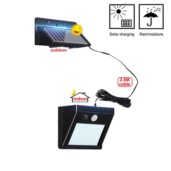 

1/4pcs 30 LED PIR Motion Sensor Solar Light Waterproof Outdoors Energy Saving Street LED Lamp Yard Path Solar Garden Light indoo