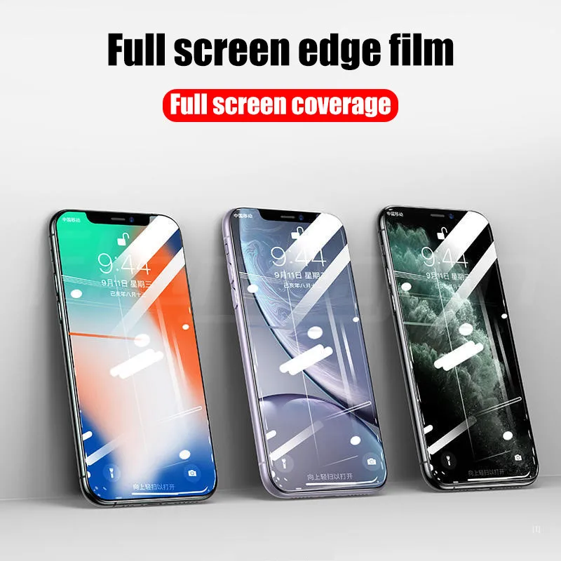 500D полное покрытие из закаленного стекла для iPhone 11 Pro Max стекло X XS Max XR Защитное стекло для экрана для iPhone 6 6s 7 8 Plus X пленка