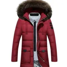 Импортные товары OEM зимний мужской пуховик съемный теплый длинный пуховик