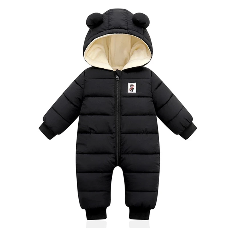 Winter Baby Jumpsuit For Boy Girl Coats Toddler Hooded Bodysuit