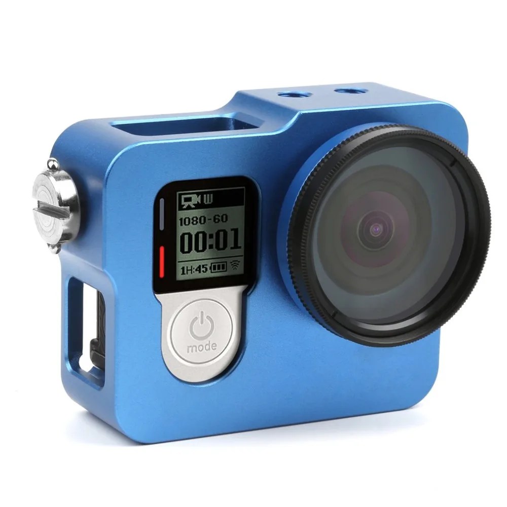

Multifunction Aluminium Protective Frame Housing Case Dog Cage Accessory for Gopro Hero 3 Cam Accessory Parts Blue