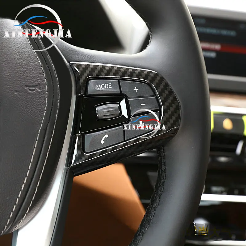 Для BMW 5 Series 6GT G32 G30 17 19 цветная рамка рулевого колеса из углеродного
