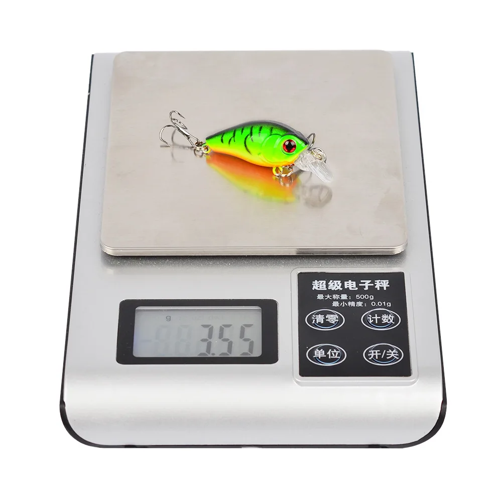 GLEEGLING 6 шт./лот мини приманка Кривошип бас рыболовная искусственная Crankbait 3 55 см