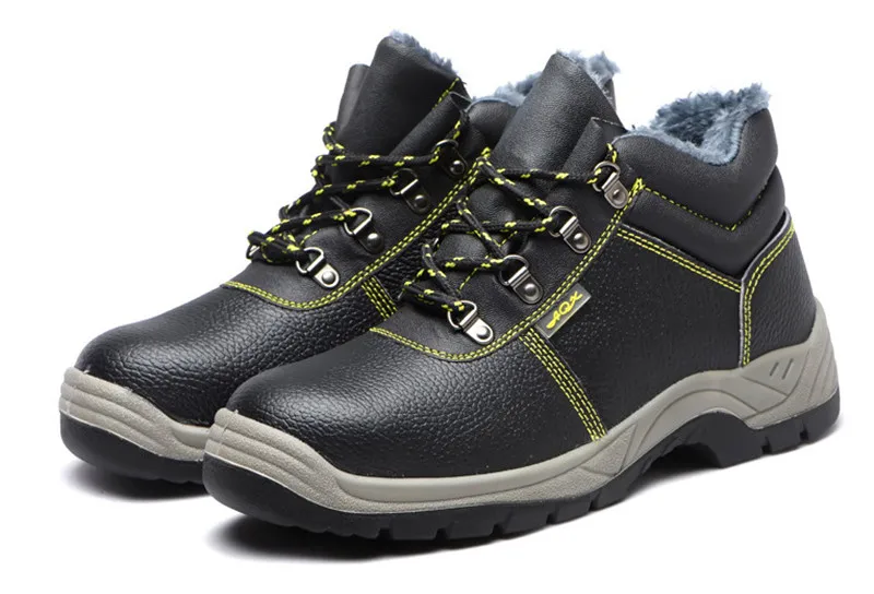 UPUPER/мужские рабочие ботинки со стальным носком; нескользящие мужские Ботильоны; непромокаемые зимние ботинки на шнуровке; мужские кроссовки;