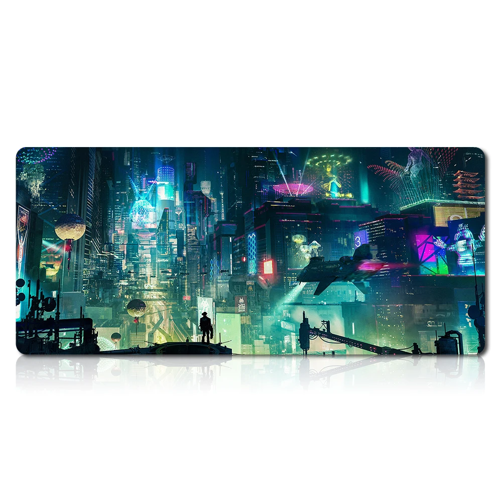 Игровой коврик для мыши подходит большого коврика CyberPunk большой геймеров