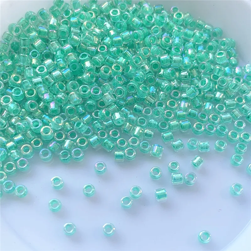 2mm Delica Beads Illusory Colors Glass Seed Bead Silver Lined Crystal  Miyuki Bead For Diy Jewelry Making Earrings Bracelet Craft - Garment Beads  - AliExpress