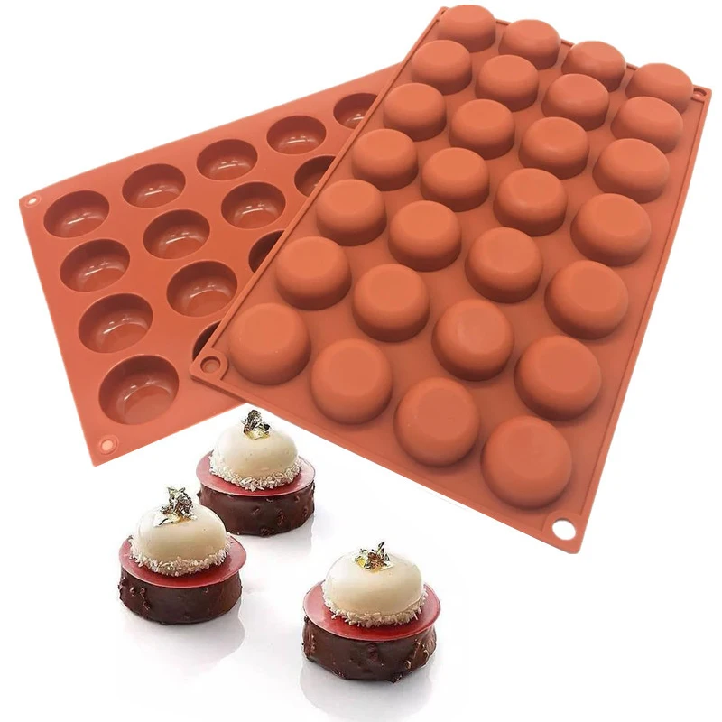 28 Holes Round 3d Truffle Chocolate Silicone Molds Cake Decorating