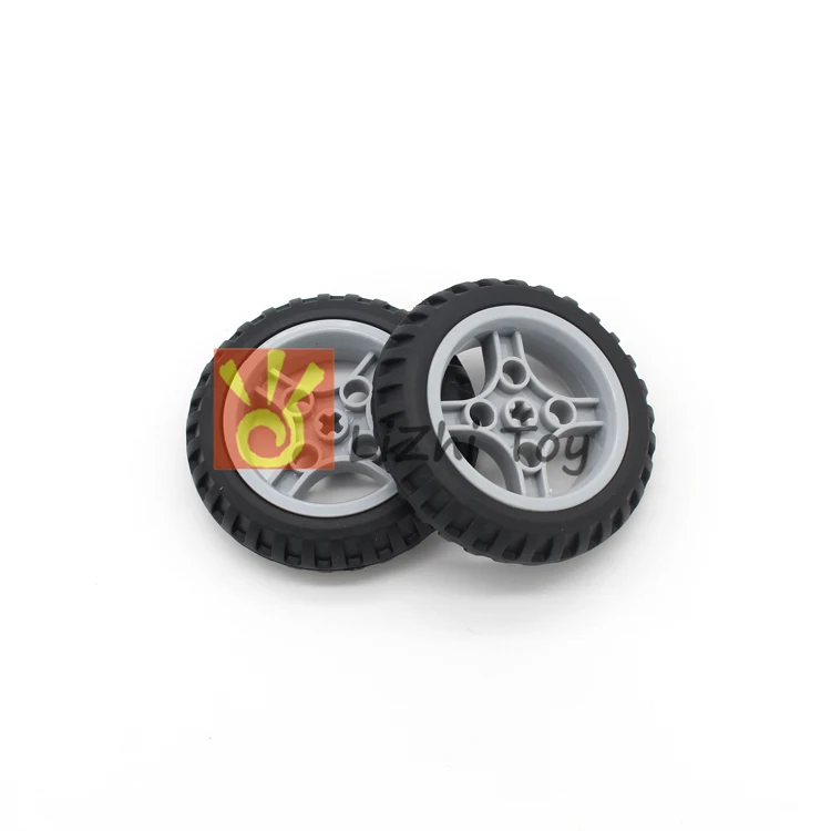 

Blocks Technic Parts 56mm Tire 40mm Wheel Educational Toys Compatible LegoING Technic Bulk Building Brick