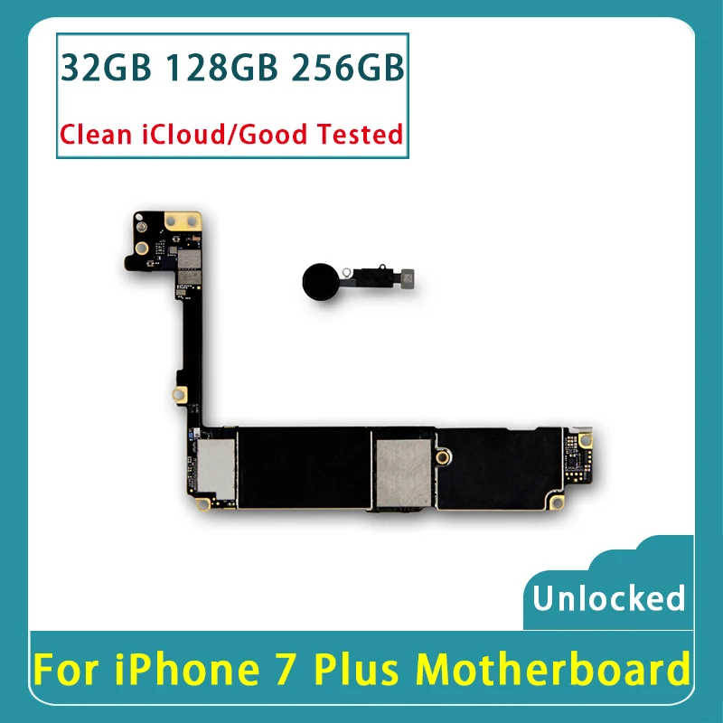 100% оригинальная разблокированная материнская плата для iphone 7 Plus 32 Гб 128 ГБ 256 с