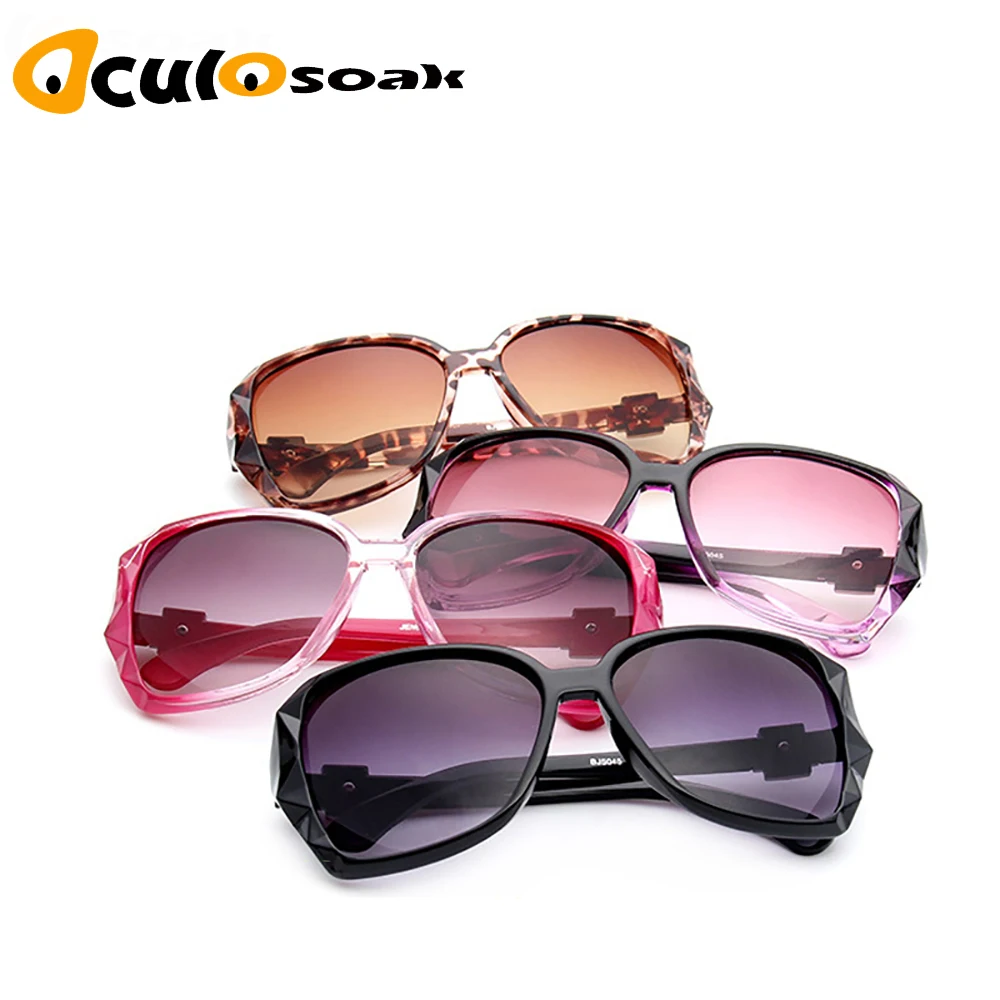 

2019 Oculosoak Fashion big box Brand Design Sunglasses Women SunGlasses Female Gradient Shades Oculos Feminino Uv400 S1960