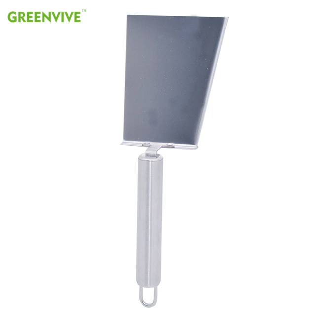 Greenvive Rozsdamentes Acél Fa Fogantyú Tisztítása Méhkas Lapát Méhészet Tiszta Szerszám Kanál 3.15 Hüvelyk *7,87 Hüvelykes Lapáttal - Image 6