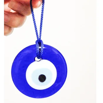 

Fashion D3cm Turkish Blue Glass Evil Eye Lucky Charm Wall Car Office Home Arabic Islamic Amulet Decoration Ornament 10Pcs/lot