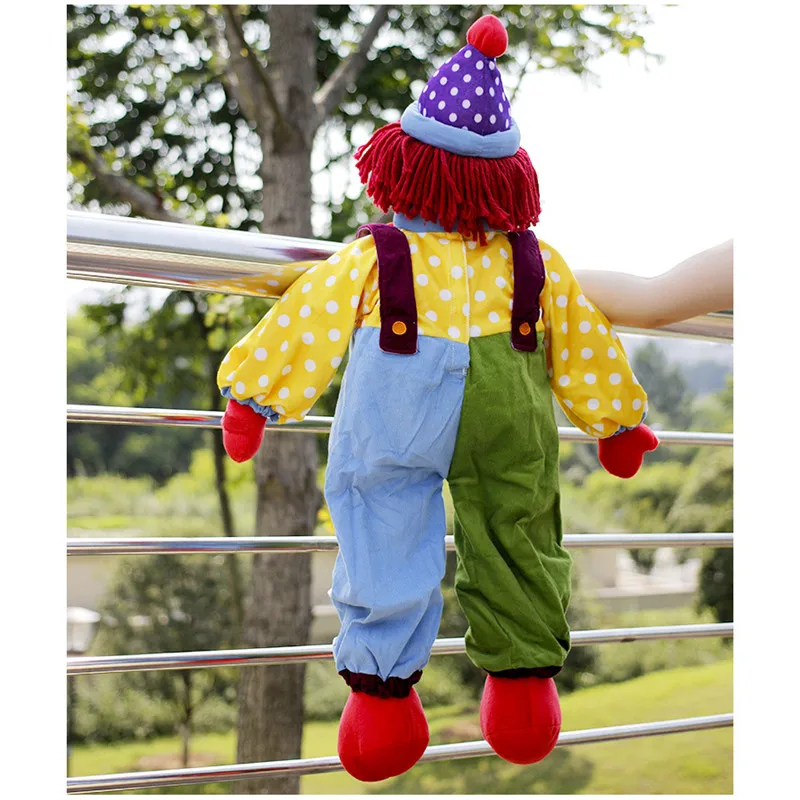 Big Size 95cm Clown Plush Toys Cartoon The Joker Clown Dolls Kids Children Stage Props Party Xmas Birthday Cosplay Gift  (1)