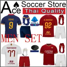 19 20 Новые КАК Roma футбольные майки для взрослых набор 3rd TOTTI 22 ZANIOLO 9 DZEKO EL SHAARAWY PASTORE комплект для взрослых Футболка для футбола