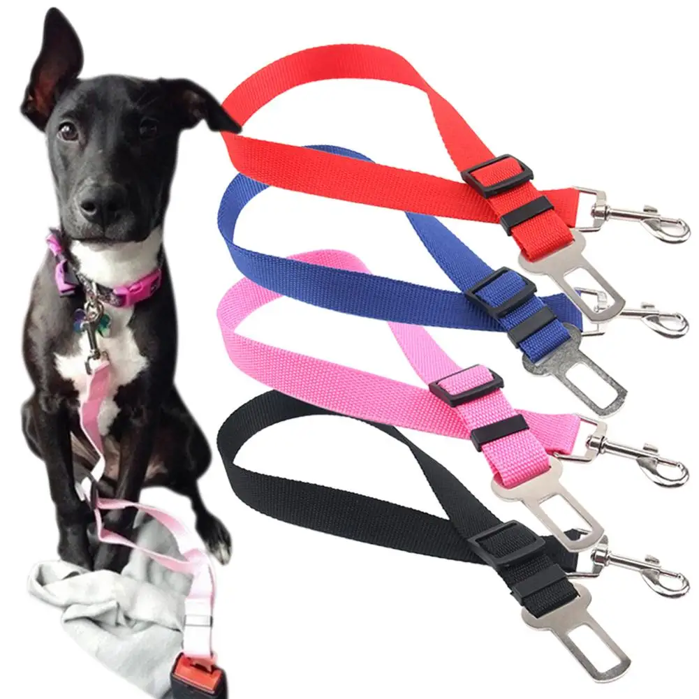 Dog Seat Belt Harness Pet Car Vehicle Safety Leash Leads Adjustable Creative