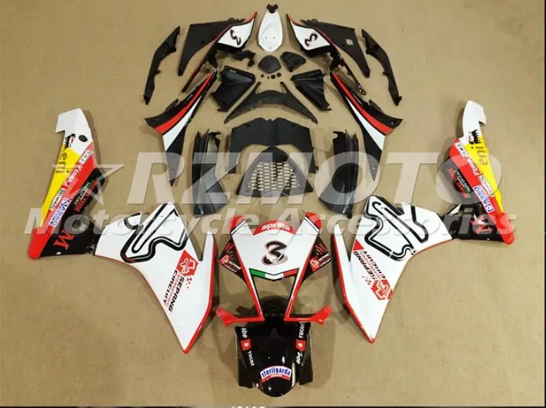red white black ABS литья под давлением полный обтекатель комплект подходит для Aprilia RSV4 1000 2009- 09 10 11 12 13 14 набор на заказ красный белый черный холодный - Цвет: red white black