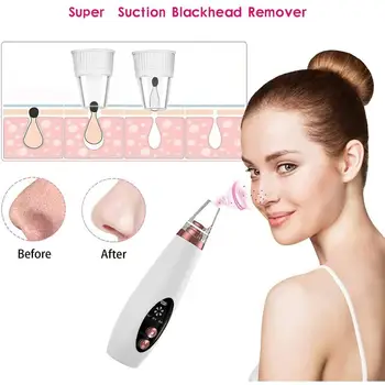 

Blackhead Remover USB Rechargeable Face Deep Cleaner T Zone Pore Acne Pimple Removal Vacuum Suction Beauty Clean Skin Tool