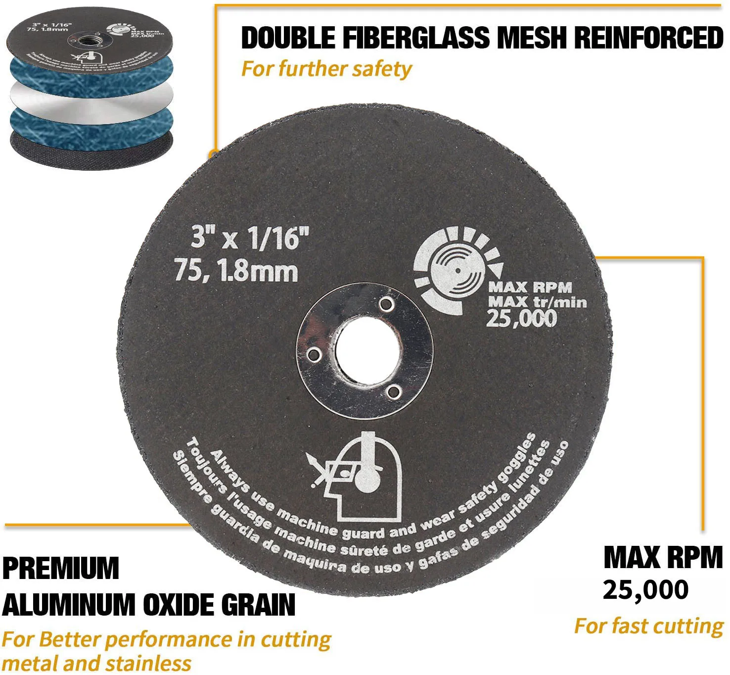 75mm Dremel Metal Cutting Discs 3inch Cut Off Wheels For Metal Stainless Steel Abrasive Grinding Wheel Milling Cutter 10mm Bore,cutting disc,abrasive wheel,grinding wheel