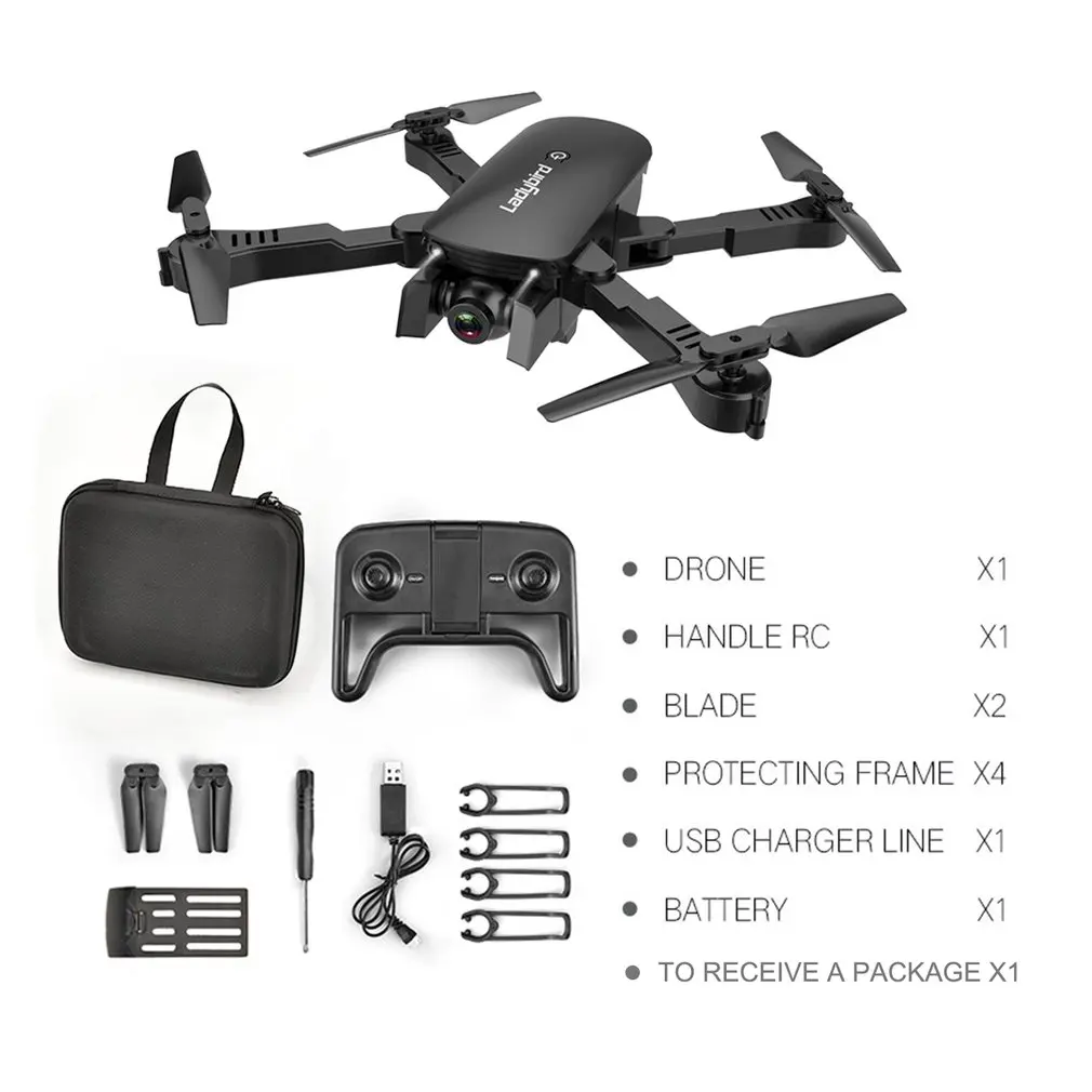 

R8 Drone Folding Professional HD Aerial Four-Axis Aircraft Optical Flow Following Dual Camera With Storage bag And Battery set