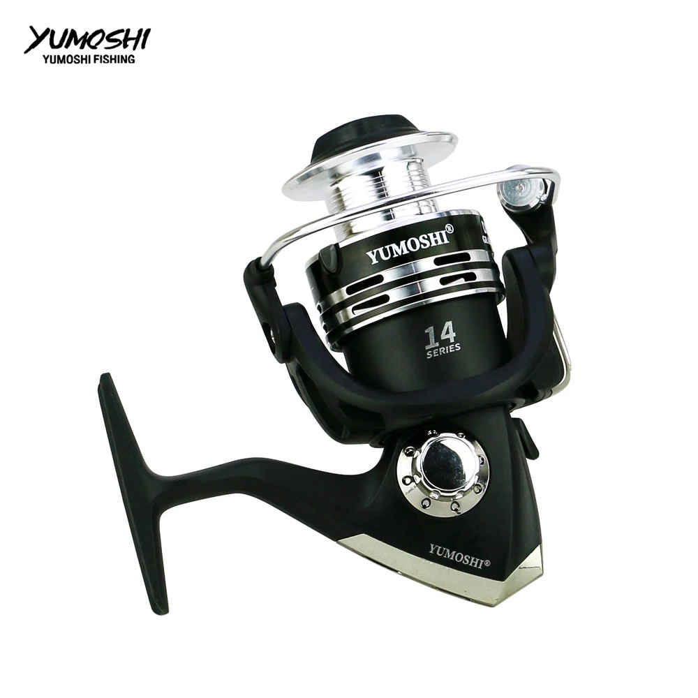 Yumoshi 1000-7000 14 ball bearing  trolls Carp Reel Feeder All Metal Spinning Fishing Reels Fishing Reel Trolling Reel