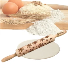 Торт пряников резьба выпечки Скалка узорчатый инструмент вечерние DIY Деревянные Скалки тесто плесень Bakng плесень