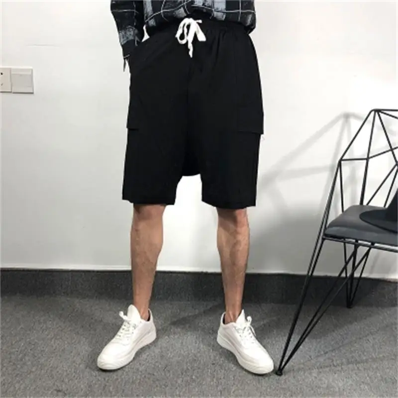 

Летние оригинальные, модные, свободные, облегающие, шорты-карго, стиль Харадзюку, эластичные брюки