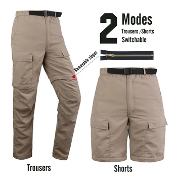 

Professional Men Hiking Shorts Breathable Removable Sports Trousers Fishing Trekking Hunting Male Quick Dry Outdoor Camping Pant