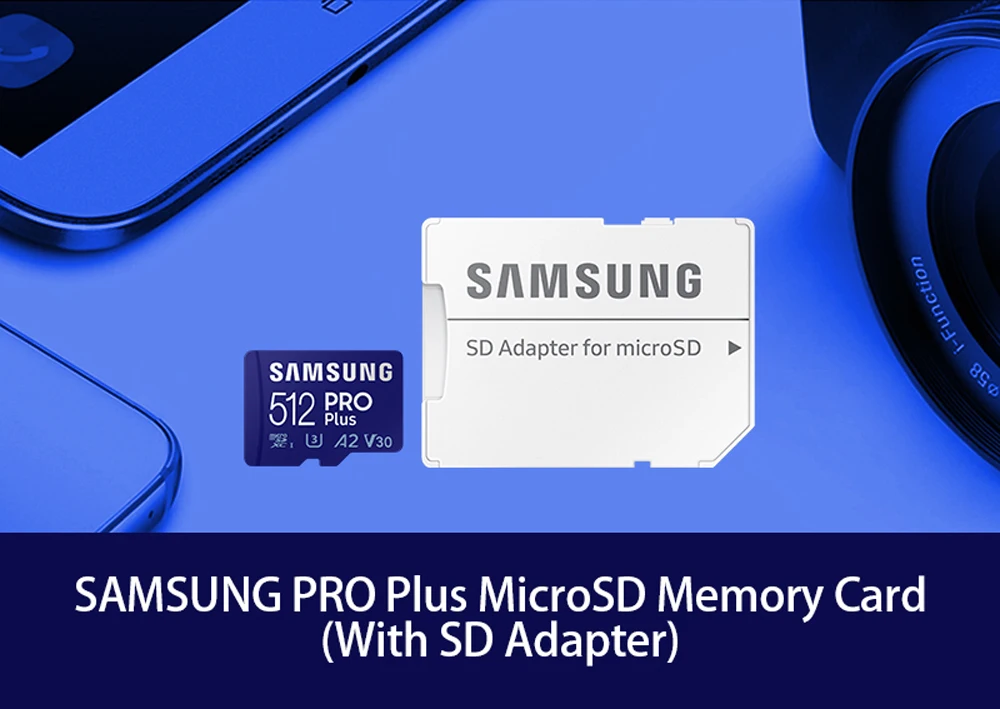 Original SAMSUNG Pro Plus Micro SD Card 128GB 256GB 512GB U3 A2 V30 C10 4K 160MB/s High Speed MicroSDXC TF Memory CARD for Phone 16gb micro sd card