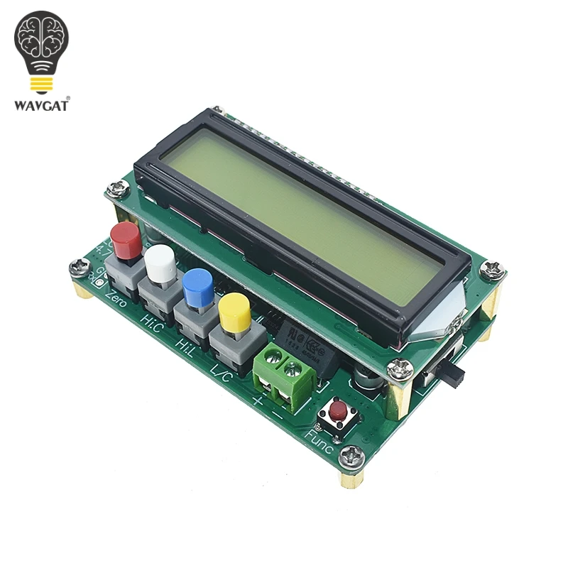 OSCAR WOODS Capacitance Meter,Digital LCD High Precision Inductance Table Tester LC Meter Frequency 1pF-100mF 1uH-100H LC100-A Test Clip