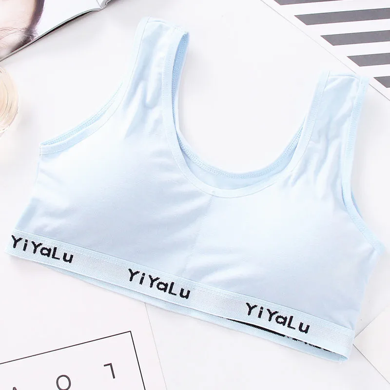 Young Girls Cotton Underwear Teenage Training Bra Sports Bra Top For Teens 8-14 Years Adolescente Lingerie Teen Bras