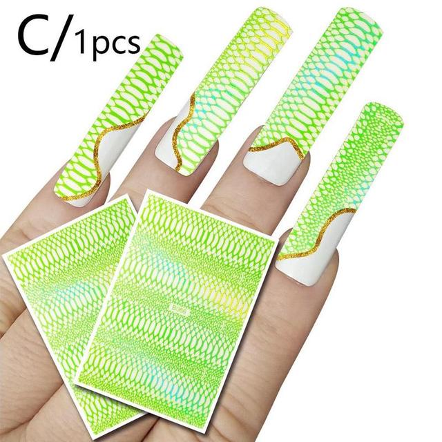 Ice Patch Nail Sticker Japanese Aurora Ice Sticker Decals Self Adhesive Nails Design Sticker Manicure Decoration