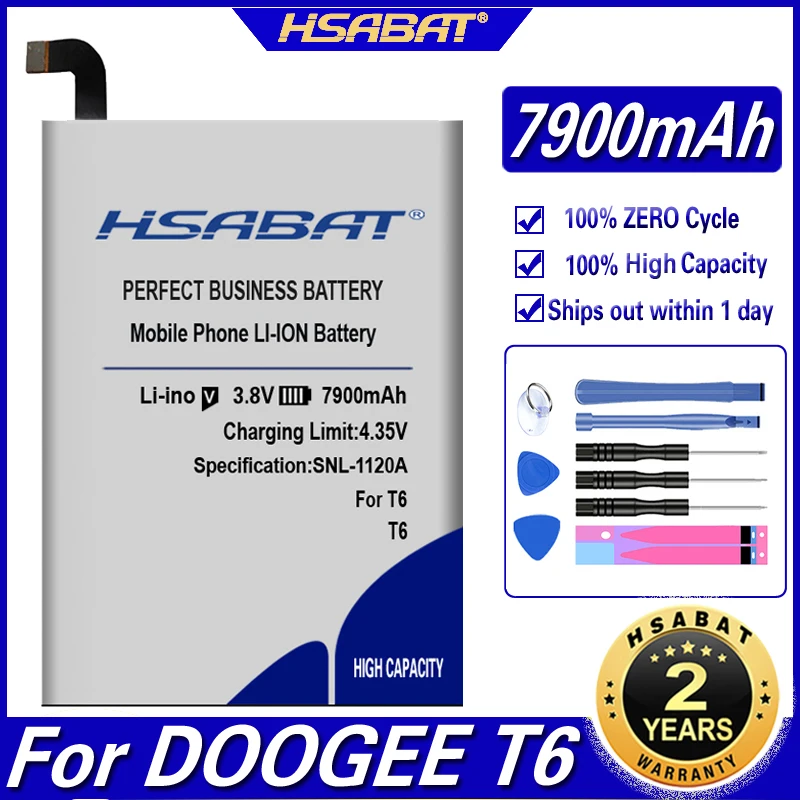 Аккумулятор HSABAT на 7900 мА · ч для модели HT6 и DOOGEE T6 Pro | Мобильные телефоны