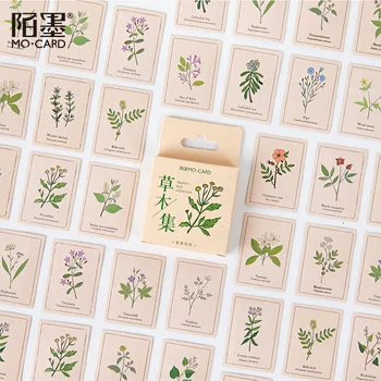 

46 pcs/set Vegetation Collection Paper Sealing Stickers Scrapbooking DIY Sticker Decorative Diary Stationery