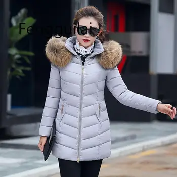 

6 Colors High Quality Winter Down Jacket Women Long Coat Warm Clothes Puffer Jacket Winter Coat Women Abrigos Mujer Invierno