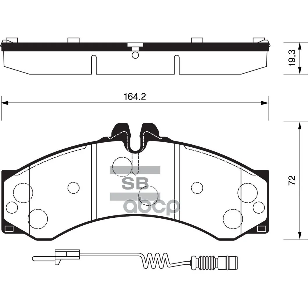 Колодки Тормозные Mercedes Sprinter(901-904) 95-06/Vw Lt 28-46 96-06 Пер./Зад. Sangsin Brake Sp1277 Sangsin brake арт. SP1277