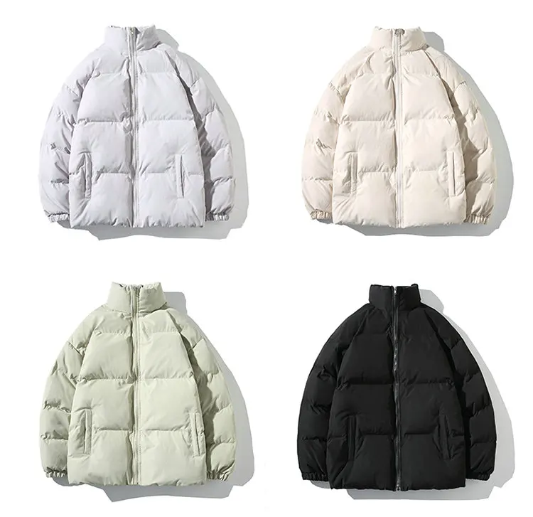 casaco quente, gola alta, streetwear casual, jaqueta de inverno, moda nova, 5XL