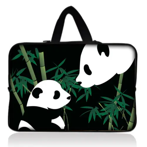 panda Красный Prunus сумка для ноутбука Водонепроницаемый чехол для ноутбука сумки для Macbook Air 11 13 Pro 13 15 retina Surface pro сумки - Цвет: panda