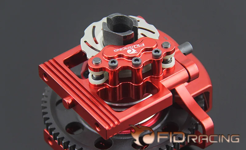 FIDRACING все металлические CNC прецизионный обрабатывающий центр дифференциальный кронштейн с дисковым тормозом в сборе для LOSI DBXL