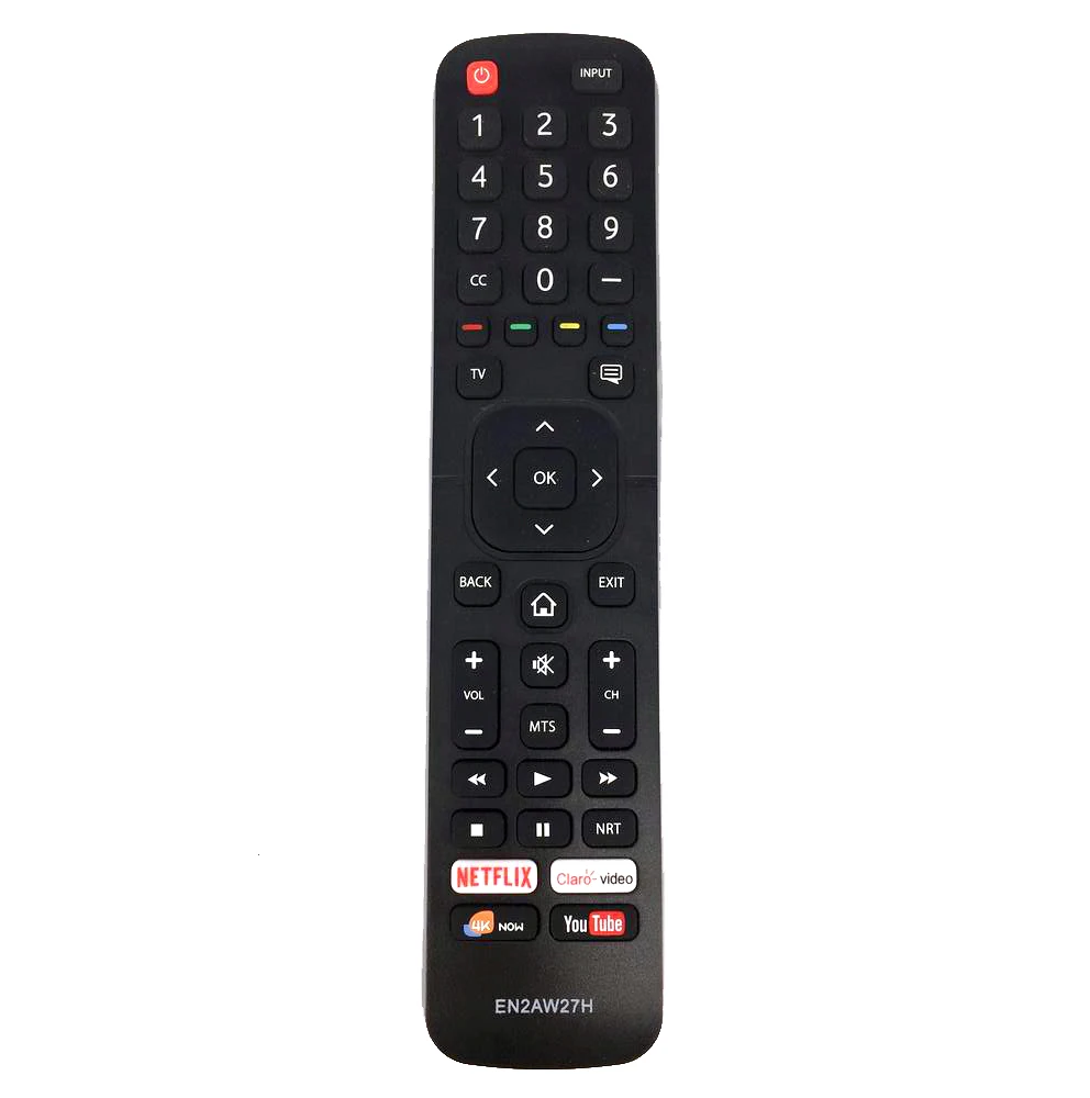 Nuovo Ricambio En2Aw27H Per Telecomando Hisense Smart Tv Con Netflix Claro-Video 4K Now App Youtube