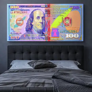 

Canvas Poster Modern Hd Painting Wall Art Prints 1 Piece Money Abstract Dollar Modular Pictures Home Decoration For Living Room